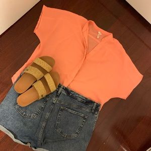 Coral V-Neck